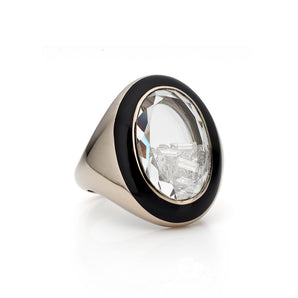 Enamel Signet Ring