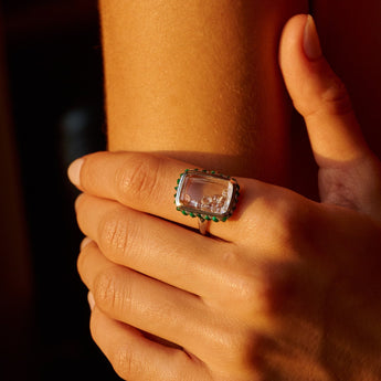 Antique Ring Emerald Rings - Moritz Glik emeralds Ready to Ship diamonds