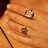 Antique Ring Petite Blue Rings - Moritz Glik sapphires diamonds