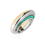 Artemis Ring Duo Emerald Rings - Moritz Glik emeralds