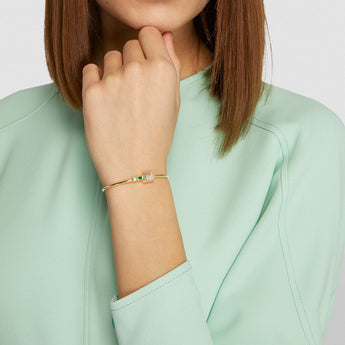 Bala Shaker Cuff Bracelets - Moritz Glik emeralds diamonds
