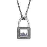 Cadeado Necklace Men's - Moritz Glik black diamond