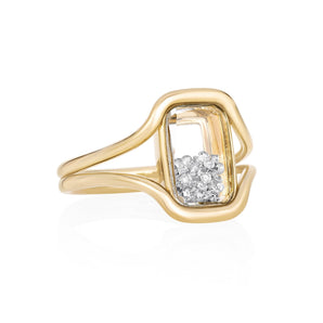 Cascavel Cushion Ring Petite Ring - Moritz Glik diamonds Cascavel