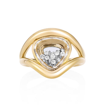 Cascavel Heart-ish Ring Petite Ring - Moritz Glik diamonds Ready to Ship Cascavel