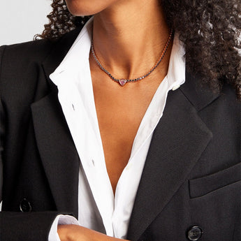 Corda Shaker Choker Necklaces - Moritz Glik rubies