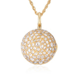 Disco Ball Locket Necklace Necklace - Moritz Glik diamonds Paraíba Tourmaline black diamond