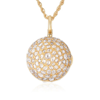 Disco Ball Locket Necklace Necklace - Moritz Glik diamonds Paraíba Tourmaline black diamond