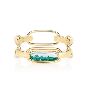 Elo Shaker Bangle Lite Emerald Bracelets - Moritz Glik emeralds Ready to Ship Elos