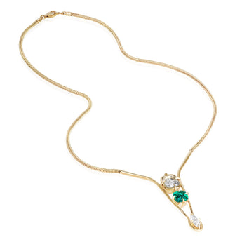 Ita Y Necklace Necklaces - Moritz Glik diamonds emeralds Collector's Edition