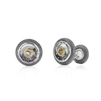 Men's Round Cufflinks – Round Cufflinks - Moritz Glik black diamond