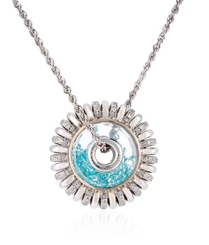 Mola 15 Alternate Pave Necklace Paraiba Necklace - Moritz Glik Paraíba Tourmaline Ready to Ship diamonds