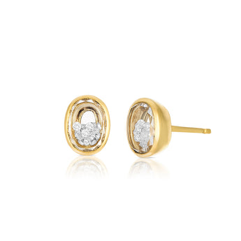 Neue Oval Stud Earrings Earrings - Moritz Glik Ready to Ship diamonds