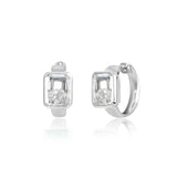 Neue Step - Cut Huggie Earrings Earrings - Moritz Glik Ready to Ship diamonds