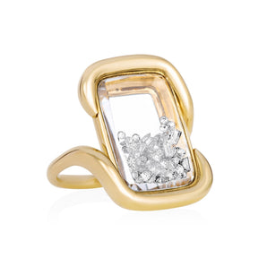 Presa Cushion Ring Ring - Moritz Glik diamonds Ready to Ship Cascavel