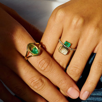 Eternity Ring Emerald-Cut Emerald product_description_first_two_sentences - shop_name