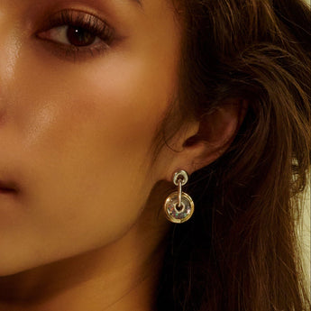 Roda 12 Earrings Confetti Earrings - Moritz Glik Roda sapphires Ready to Ship