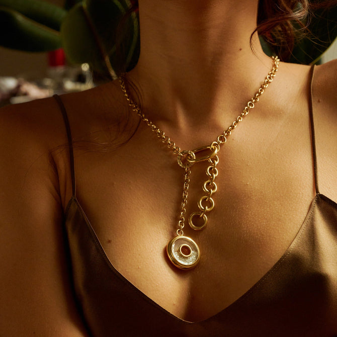 Roda Lariat Necklace Necklaces - Moritz Glik Ready to Ship diamonds