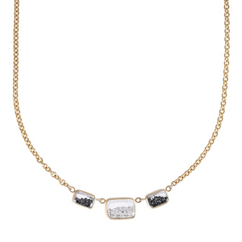 Triple Ten Fourteen Necklace Necklace - Moritz Glik diamonds Ready to Ship black diamond