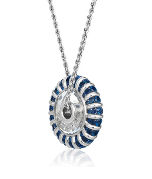 Vortice 12 Necklace Blue Necklace - Moritz Glik sapphires diamonds