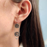 18k White Gold Snake Knot Earrings With Diamonds Earrings - Moritz Glik diamonds Ready to Ship Archived