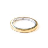 22k Gold and Platinum Diamonds Band Rings - Moritz Glik diamonds Ready to Ship Black Friday