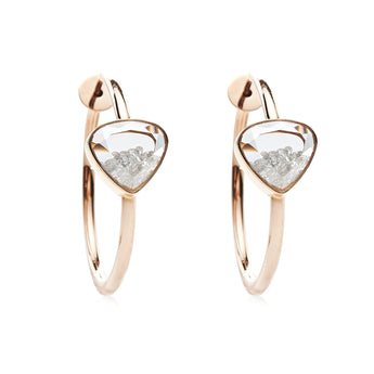 Aro 25 Diamond Hoops Earrings - Moritz Glik diamonds Hoops Apura