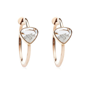 Aro 25 Diamond Hoops Earrings - Moritz Glik diamonds Hoops Apura