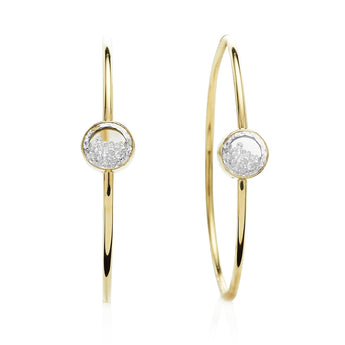 Aro 50 Diamond Hoops Earrings - Moritz Glik diamonds fall edit Apura