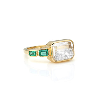 Bala Shaker Ring Rings - Moritz Glik diamonds emeralds Apura
