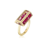 Baú Shaker Ring Ruby Rings - Moritz Glik Elos diamonds