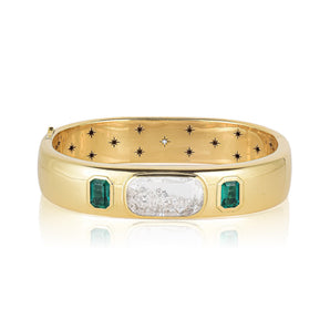 Brado Bangle Bracelets - Moritz Glik Elos emeralds diamonds