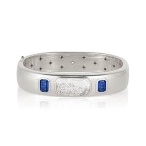 Brado Bangle Blue Bracelets - Moritz Glik Elos fall edit diamonds