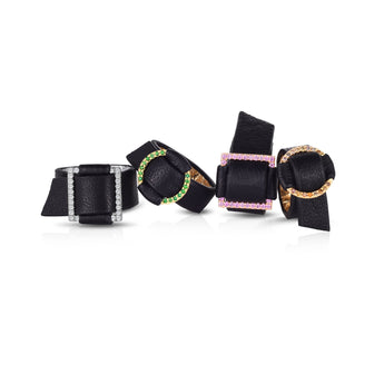 Buckle Diamond and Leather Ring Rings - Moritz Glik Leather diamonds