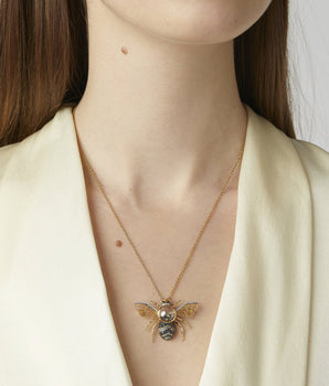 Bumble Bee Brooch and Pendant Necklaces - Moritz Glik Creatures diamonds Brooch