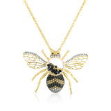 Bumble Bee Brooch and Pendant Necklaces - Moritz Glik Creatures diamonds Brooch