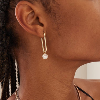 Clipe Two-Tone Hoop Earrings Earrings - Moritz Glik diamonds fall edit Circo