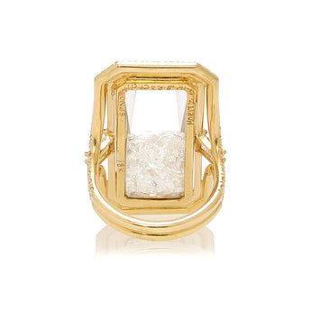 Cocktail Shaker Ring Rings - Moritz Glik Core diamonds Cocktail Ring