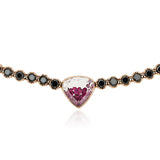 Corda Shaker Choker Necklaces - Moritz Glik diamonds Heart Apura
