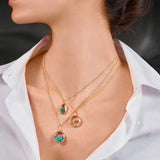 Core 18 Yellow Pendant Necklaces - Moritz Glik diamonds Kaleidoscope Colors Core