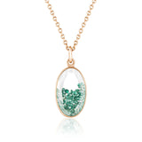 Core Oval Emerald Pendant Necklaces - Moritz Glik emeralds Kaleidoscope Colors Core