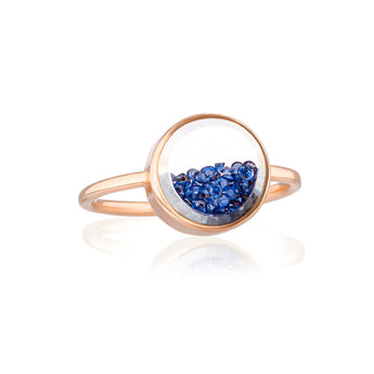 Core Sapphire Ring Round Ring - Moritz Glik sapphires Core