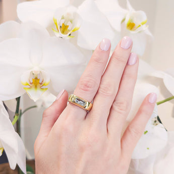 Dalila Cigar Band Rings - Moritz Glik diamonds Elos Cigar Band