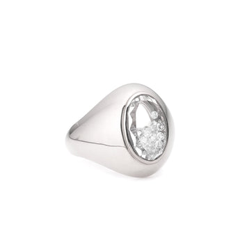 Dedinho Signet Ring Rings - Moritz Glik Ready to Ship diamonds
