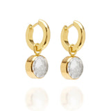 Diamond Shaker Huggies Earrings - Moritz Glik diamonds Hoops Core