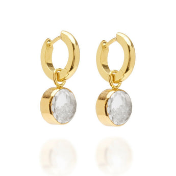 Diamond Shaker Huggies Earrings - Moritz Glik diamonds Hoops Core