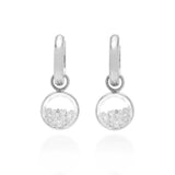 Diamond Shaker Huggies Earrings - Moritz Glik diamonds Hoops Core