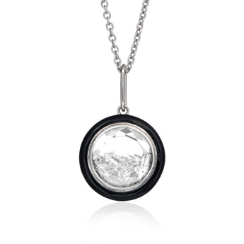 Classic Enamel Shaker Pendant Necklaces - Moritz Glik Enamel diamonds