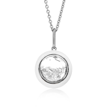 Classic Enamel Shaker Pendant Necklaces - Moritz Glik Enamel diamonds