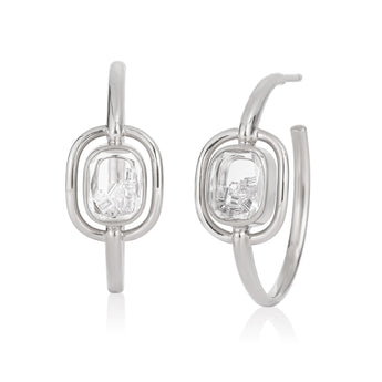 Elo 25 Shaker Hoops Earrings - Moritz Glik Elos Hoops diamonds