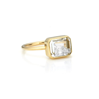 Esmeralda Diamond Ring Rings - Moritz Glik Apura diamonds Alternative Bridal